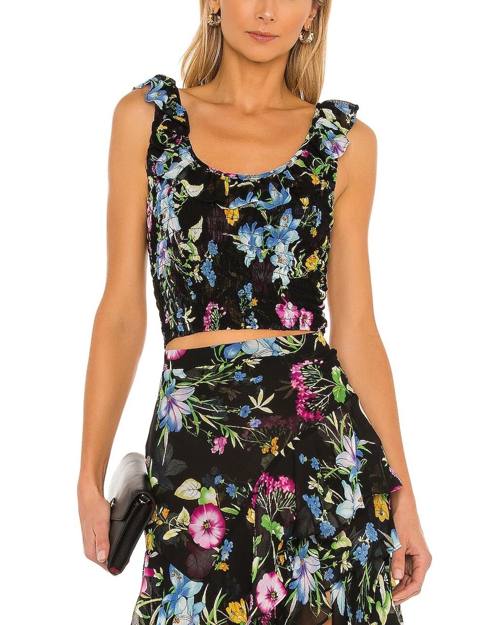 Misa Los Angeles Chic Flora Allover Paola Top Size S